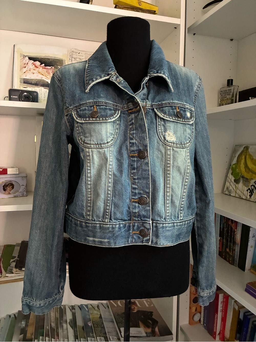 Vintage OLD NAVY Classic Blue Denim Jacket - Women